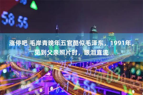 涨停吧 毛岸青晚年五官酷似毛泽东，1991年，见到父亲照片时，眼泪直流