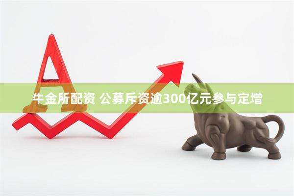 牛金所配资 公募斥资逾300亿元参与定增