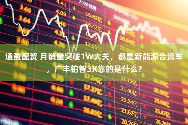 通盈配资 月销量突破1W大关，都是新能源合资车，广丰铂智3X靠的是什么?