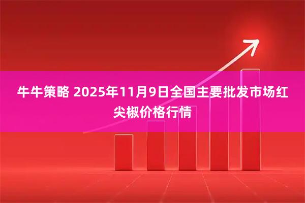 牛牛策略 2025年11月9日全国主要批发市场红尖椒价格行情