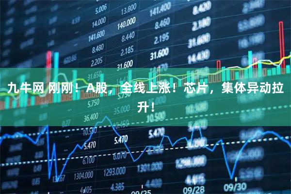 九牛网 刚刚！A股，全线上涨！芯片，集体异动拉升！