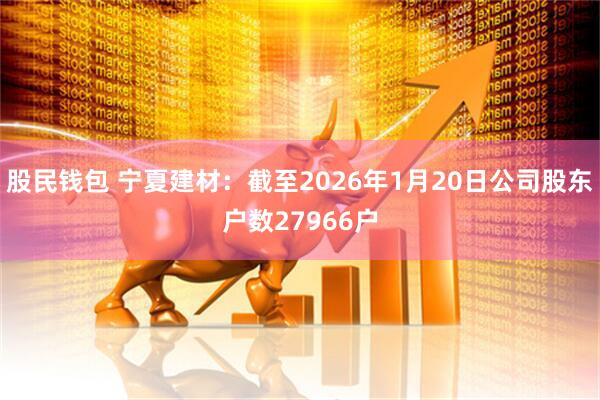 股民钱包 宁夏建材：截至2026年1月20日公司股东户数27966户